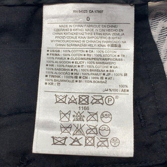 Banana Republic‎ Womens Black/White Textured Jacquard Boy Crop Pants Size 0 - Picture 3 of 7